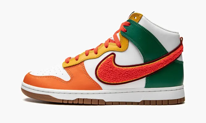 Кроссовки Nike Dunk HI Retro University «Habanero Red» оранжевый