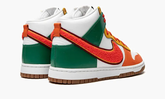 Кроссовки Nike Dunk HI Retro University «Habanero Red» оранжевый