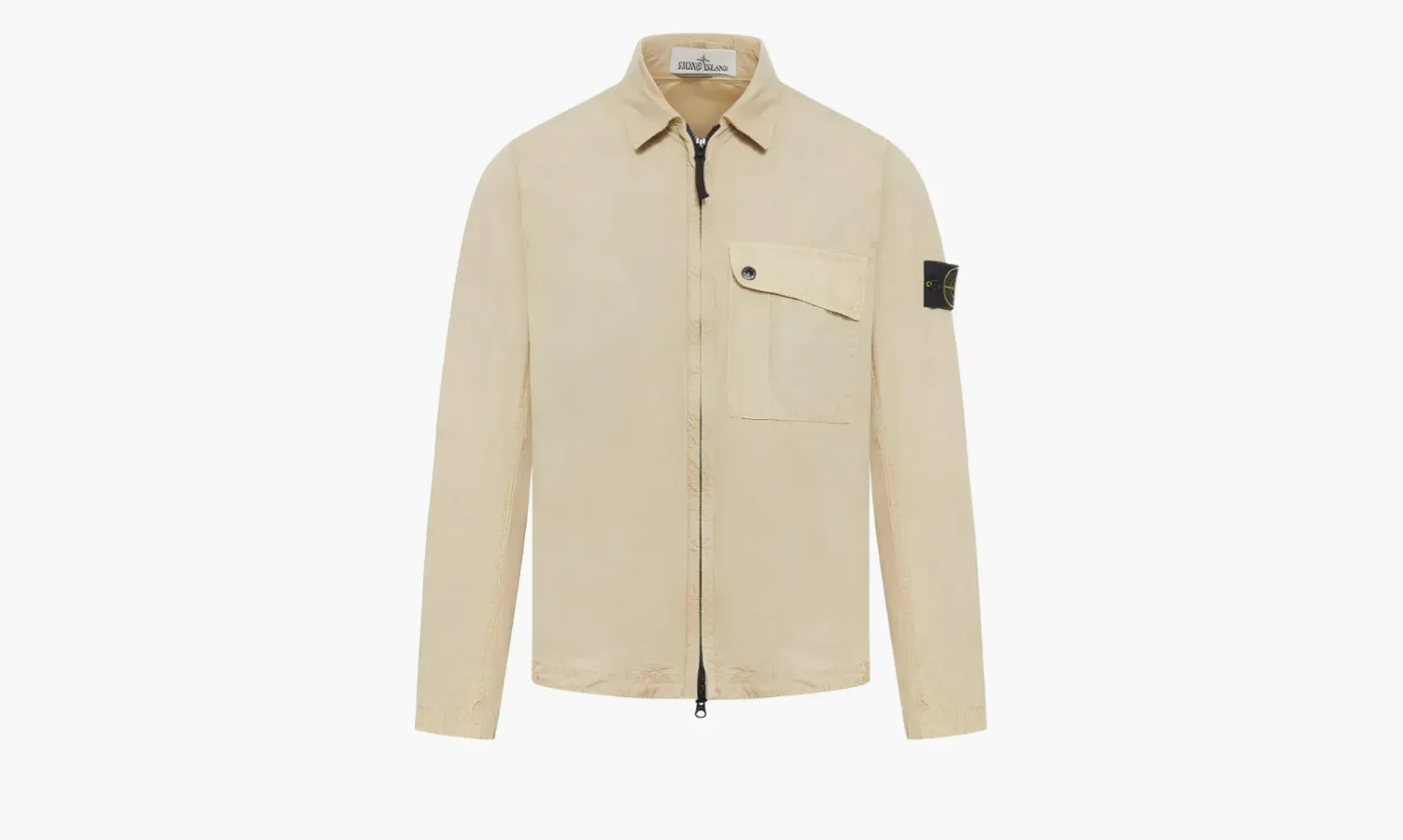Stone Island Cotton Zipped Jacket «Beige»