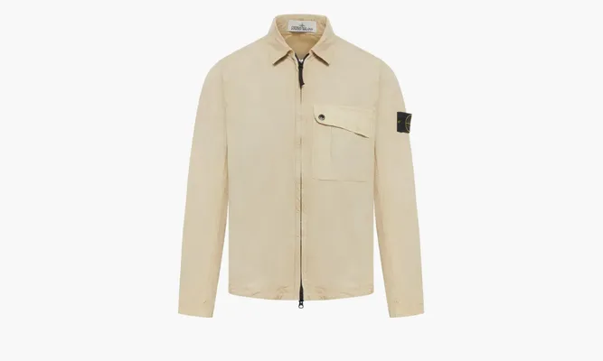 Одежда Stone Island Cotton Zipped Jacket «Beige» бежевый