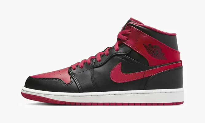 Кроссовки Air Jordan 1 Mid «Alternate Bred» черный