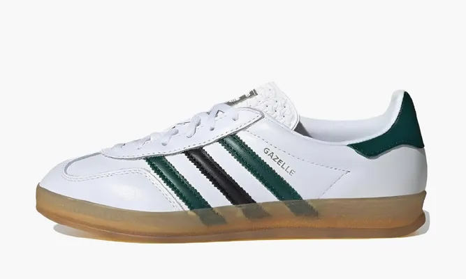 Кроссовки Adidas Gazelle Indoor WMNS «White Collegiate Green» белый