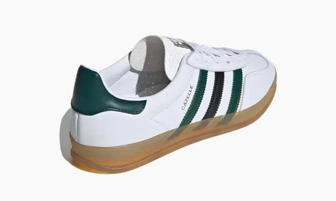 Кроссовки Adidas Gazelle Indoor WMNS «White Collegiate Green» белый
