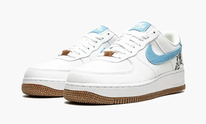 Кроссовки Air Force 1 LO '07 MNS WMNS «Indigo» белый