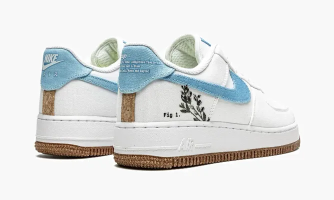 Кроссовки Air Force 1 LO '07 MNS WMNS «Indigo» белый