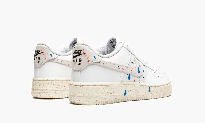 Кроссовки Air Force 1 LV8 3 GS «Paint Splatter - White» белый