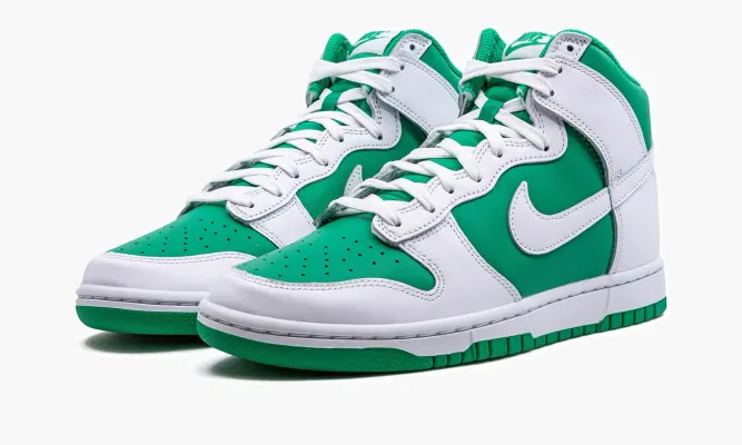 Кроссовки Nike Dunk High «Pine Green White» зеленый