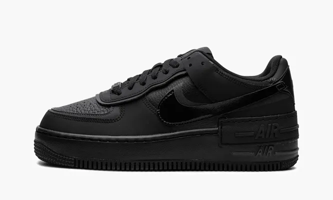 Кроссовки Air Force 1 SHADO WMNS «Triple Black» черный