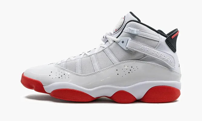 Кроссовки Air Jordan 6 Rings «White / University Red» белый