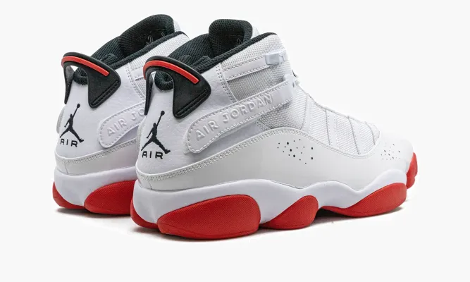 Кроссовки Air Jordan 6 Rings «White / University Red» белый