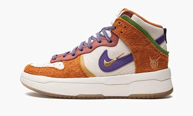 Кроссовки Nike Dunk HI Up PRM WMNS «Setsubun» оранжевый