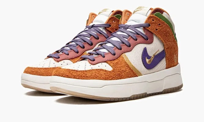 Кроссовки Nike Dunk HI Up PRM WMNS «Setsubun» оранжевый