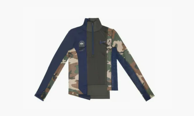 Одежда Nike X Sacai Double Jacket «Blue Green» зеленый