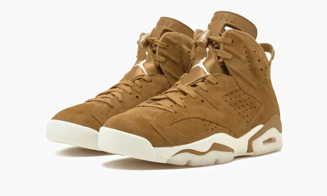 Кроссовки Air Jordan 6 Retro «Golden Harvest / Wheat» коричневый