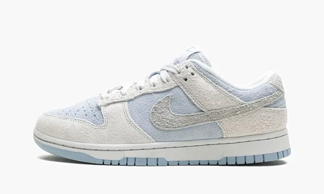 Кроссовки Nike Dunk Low WMNS «Suede - Photon Dust / Light Armory Blue» синий