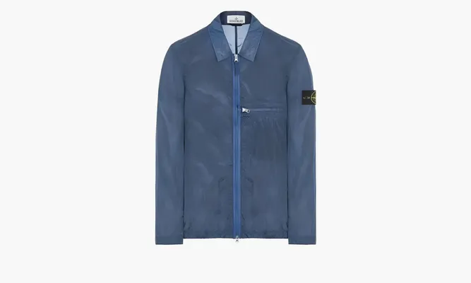 Одежда Stone Island Nylon Metal Shirt «Blue» синий