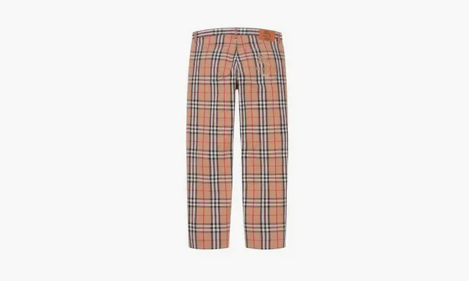 Одежда Supreme X Burberry Trousers «Orange» оранжевый