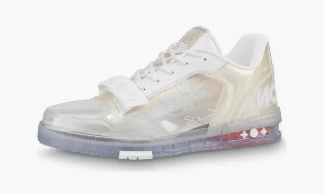 Кроссовки Louis Vuitton Trainer «Transparent» кремовый