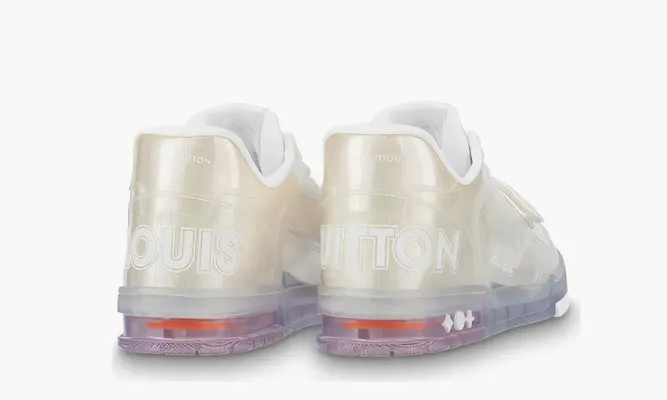 Кроссовки Louis Vuitton Trainer «Transparent» кремовый