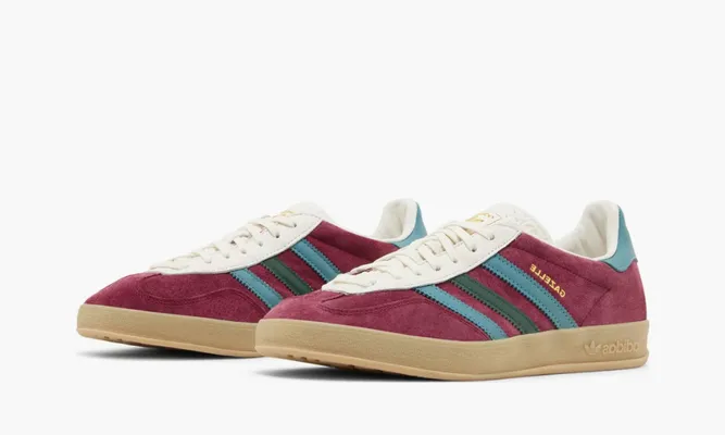 Кроссовки Adidas Gazelle 'Collegiate Burgundy Green' бордовый