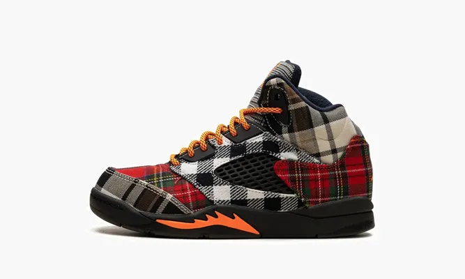 Для самых маленьких Air Jordan 5 Retro PS «Plaid» белый