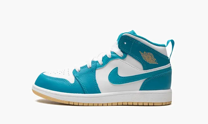 Для самых маленьких Air Jordan 1 Mid PS «Aquatone» синий