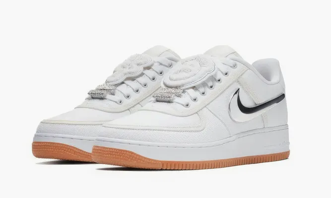 Кроссовки Nike Air Force 1 Low Travis Scott белый