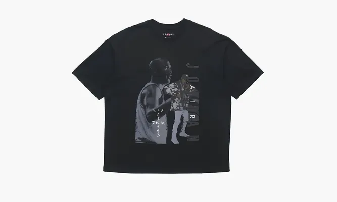 Одежда Cactus Jack By Travis Scott X Air Jordan T-shirt «black» черный