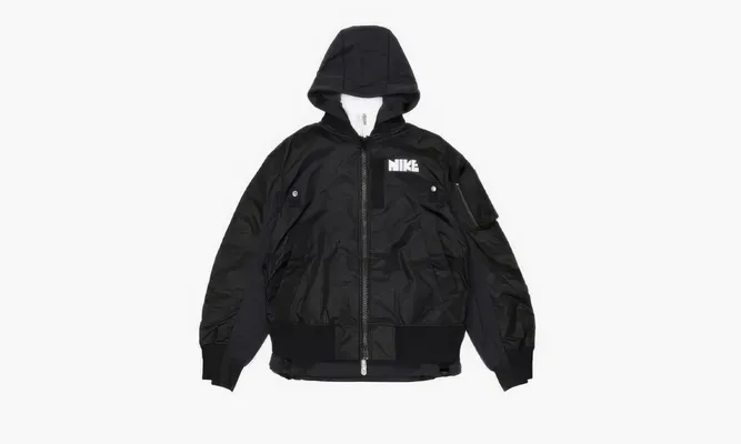 Одежда Nike X Sacai Double Jacket «Black» черный