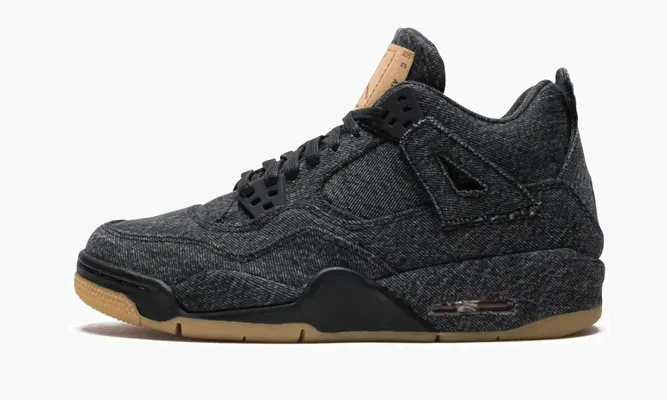 Кроссовки Air Jordan 4 Rtr Levis Nrg Bg «Levi's» черный
