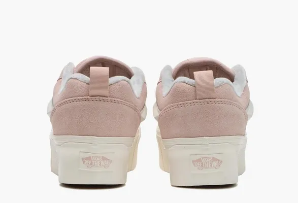 Кроссовки Vans Knu Stack «Pink Multi-Color Laces» розовый