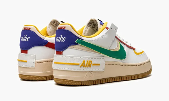 Кроссовки Air Force 1 LO SHADO MNS WMNS «Summit White Neptune Green» белый