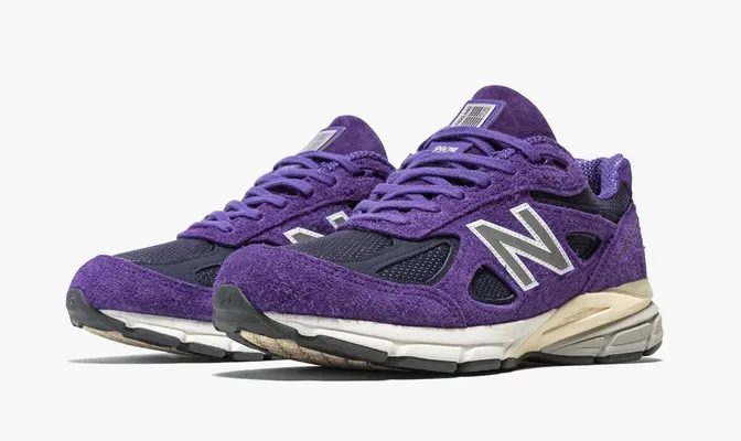 Кроссовки Teddy Santis x New Balance 990v4 Made in USA «Plum Purple» фиолетовый
