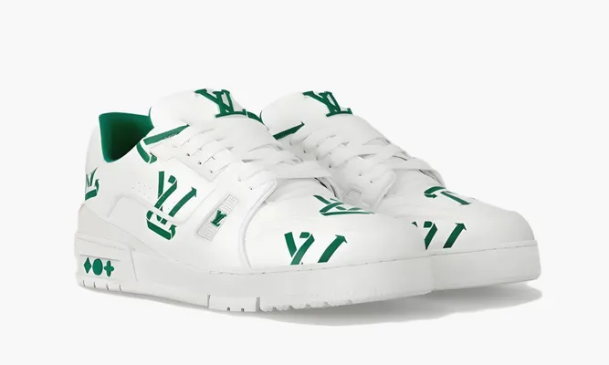 Кроссовки Louis Vuitton Trainer «Green» зеленый