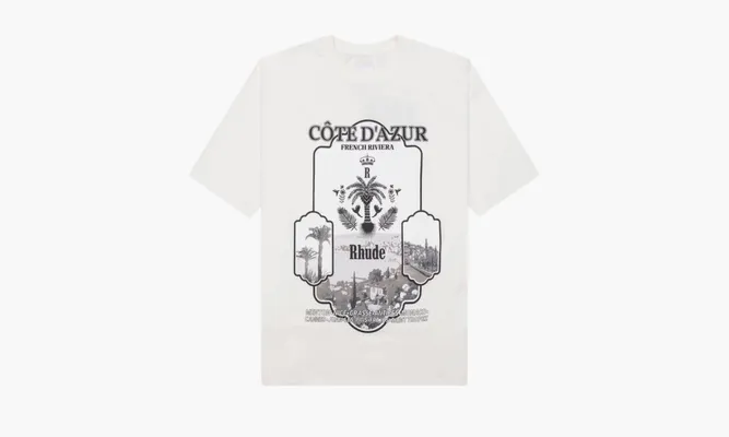 Одежда RHUDE Azur Mirror Tee «Vintage White» белый