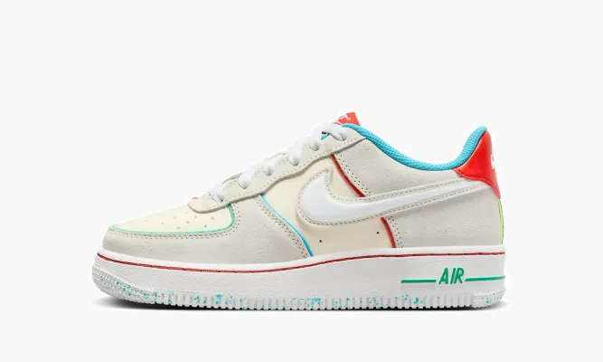 Кроссовки Air Force 1 Low LV8 GS «Holiday Cookies» белый