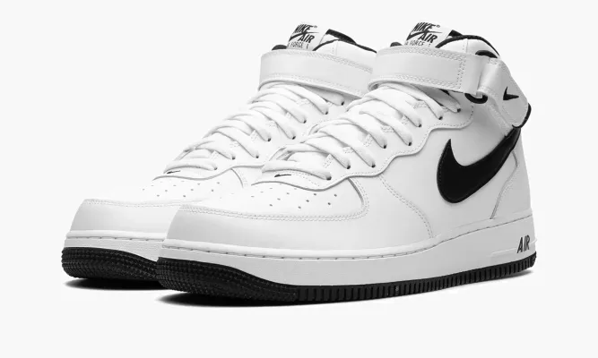 Кроссовки Air Force 1 Mid «White/Black» белый
