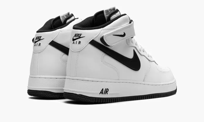 Кроссовки Air Force 1 Mid «White/Black» белый