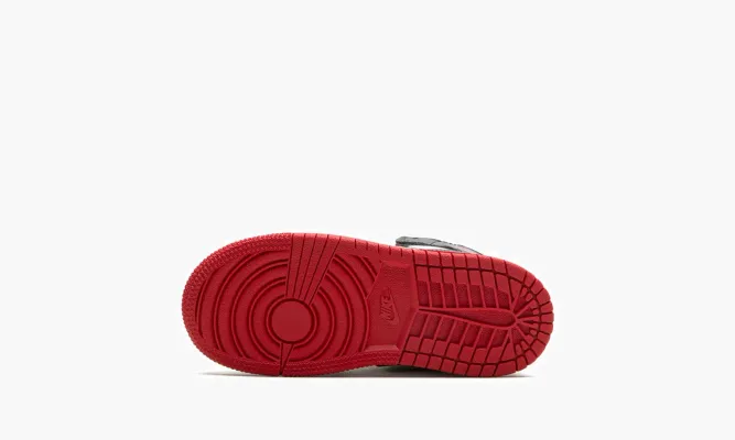 Для самых маленьких Air Jordan 1 Mid TD «White / Black / Gym Red» белый
