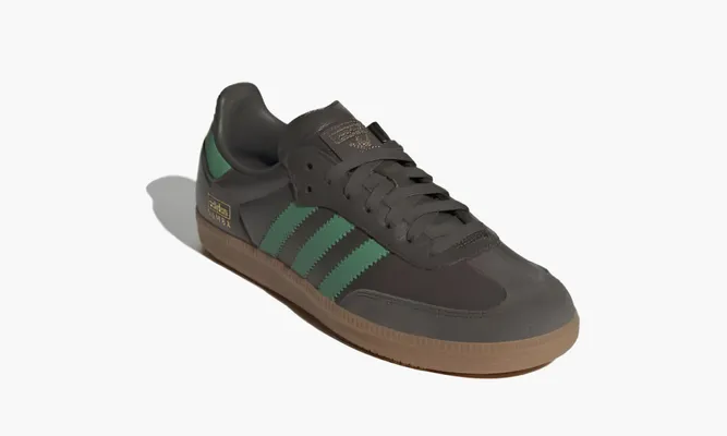 Кроссовки Adidas Samba OG «Shadow Olive Preloved Green» зеленый