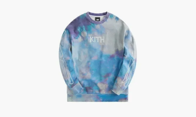 Одежда KITH Treats Skeleton Nelson Crewneck «Blue» синий