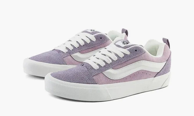 Кроссовки  Vans Knu-Skool «Hairy Suede - Grey Ridge» фиолетовый