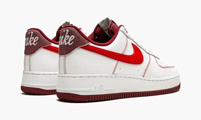 Кроссовки Air Force 1 Low '07 «First Use - Team Red» белый