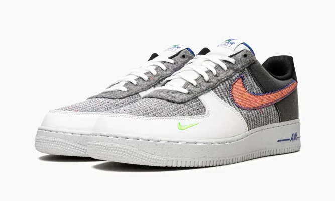 Кроссовки Air Force 1 07 «Recycled White» серый