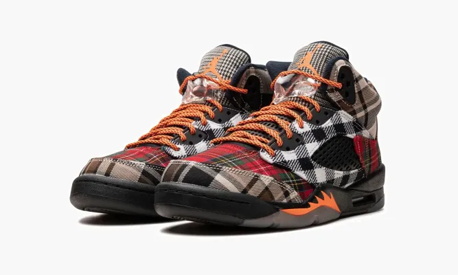 Кроссовки Air Jordan 5 GS «Plaid» белый