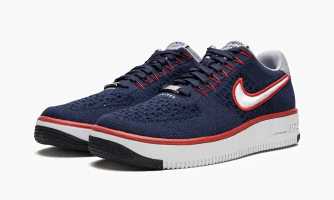 Кроссовки Air Force 1 «Flyknit »RKK«» синий