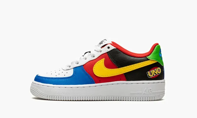 Кроссовки Air Force 1 LV8 QS (GS) «UNO» разноцветный