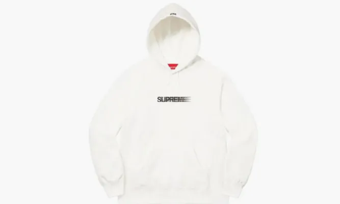 Одежда Supreme Motion Logo Hooded Sweatshirt Ss23 White белый
