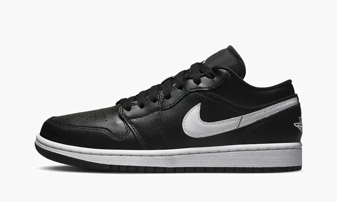 Кроссовки Air Jordan 1 Low WMNS «Black / White» черный