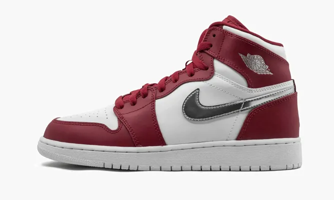 Кроссовки Air Jordan 1 Retro High Bg «Silver Medal» черный